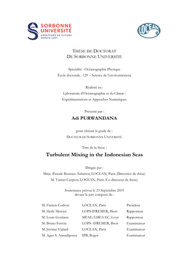 Turbulent Mixing in the Indonesian Seas