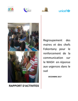 Regroupement Des Maires Et Des Chefs Fokontany Pour Le Renforcement De La Communication Sur Le WASH En Réponse Aux Urgences Dans Le Sud