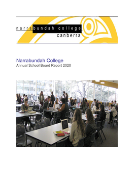 Narrabundah College Annual School Board Report 2020