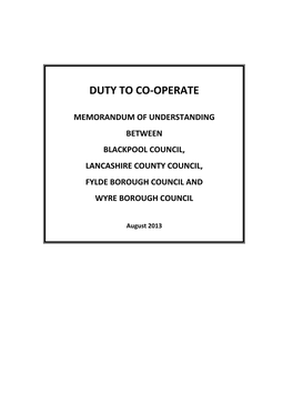 Duty to Co-Operate