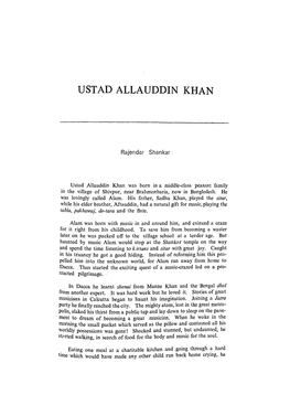 Ustad Allauddin Khan