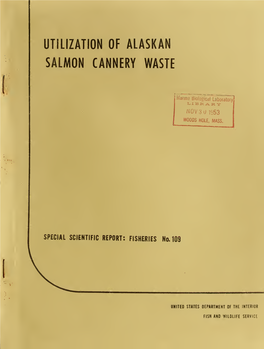 109. Utilization of Alaskan Salmon