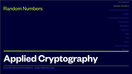 NETS1035 APPLIED CRYPTOGRAPHY - DENNIS SIMPSON ©2020 Crypto Primitives
