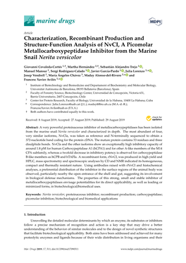 Characterization, Recombinant Production and Structure-Function