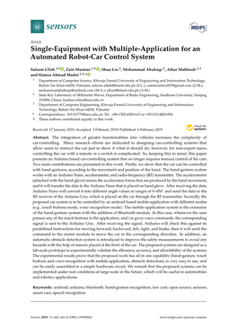 Single-Equipment with Multiple-Application for an Automated Robot-Car Control System