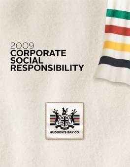 2009 Corporate Social Responsibility Contents