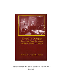 Dear Mr Douglas Excerpts