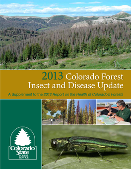 2013 Colorado Forest Insect and Disease Update