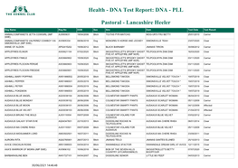 DNA Test Report: DNA - PLL