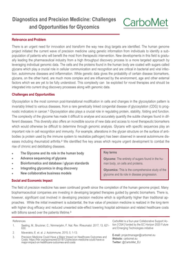 Diagnostics and Precision Medicine: Challenges and Opportunities for Glycomics