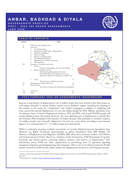 Anbar, Baghdad & Diyala