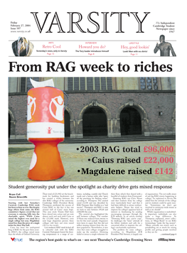 From RAG Week to Riches