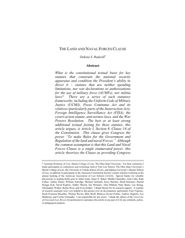 What Is the Constitutional Textual Basis for Key Statutes That Constrain The