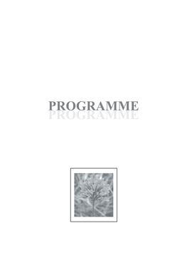 Programme Programme