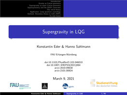 Supergravity in LQG