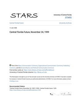 Central Florida Future, November 24, 1999