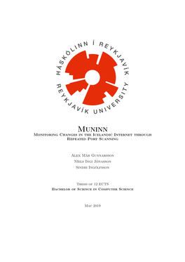 Muninn Monitoring Changes in the Icelandic Internet Through Repeated Port Scanning