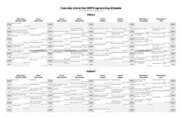 COAF 2019 Programming Schedule.Xlsx