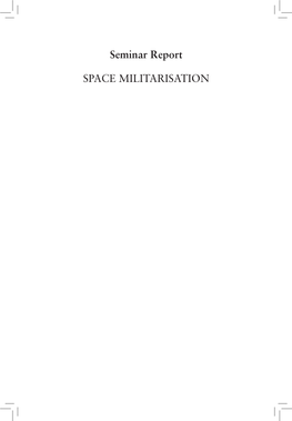 Space: Militarization