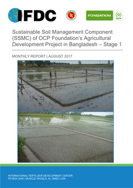 Sustainable Soil Management Component (SSMC) of OCP Foundation's Agricultural Development Project in Bangladesh