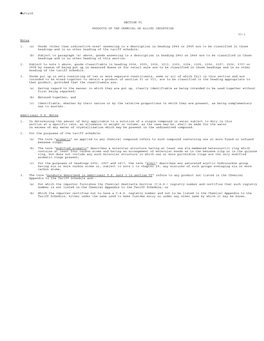 F1y3x SECTION VI PRODUCTS of the CHEMICAL OR