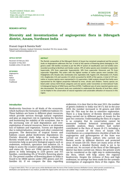 PLANT SCIENCE TODAY, 2021 Vol 8(3): 621–628 HORIZON E-Publishing Group ISSN 2348-1900 (Online)