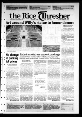 Ait Around Willy's Statue to Honor Donors by MARGEUX CLEMMONS THRESHER EDITORIAL STAFF