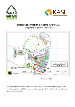 Prigen-Conservation-Breeding-Ark (PCBA) Original Site Plan of the Center