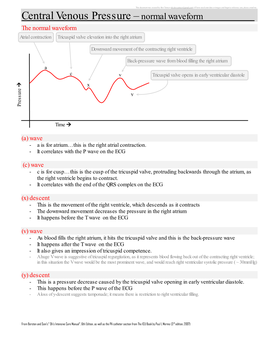 Central Venous Pressure – Normal Waveform