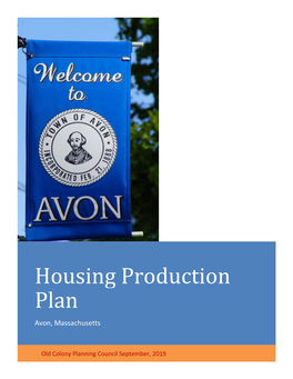 Housing Production Plan Avon, Massachusetts