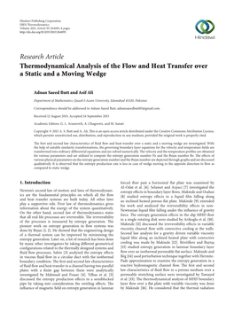 Thermodynamical Analysis of the Flow and Heat Transfer Over a Static and a Moving Wedge