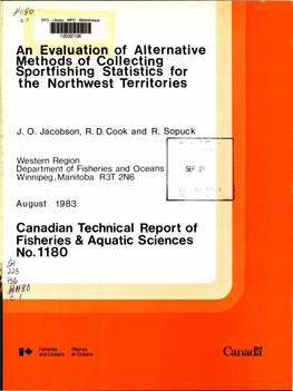 Canadiantechnical Report of Fisheries and Aquatic Sciences No