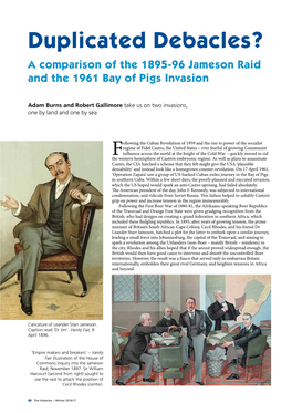Duplicated Debacles? a Comparison of the 1895-96 Jameson Raid and the 1961 Bay of Pigs Invasion