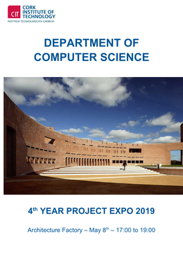 4​Th​ YEAR PROJECT EXPO 2019