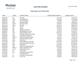 Usaa Fund Holdings Usaa Small Cap Stock Fund