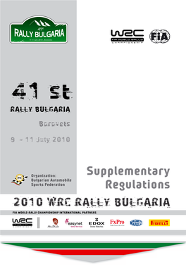 Supplementary Regulations 2010