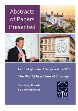 Abstracts of Papers Presented