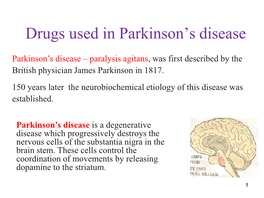 Parkinson's Disease in the United States