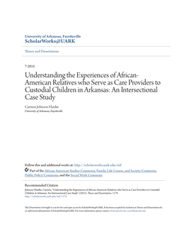 Understanding the Experiences of African