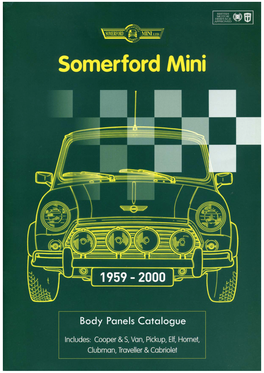 Mini Body Panels Catalogue.Pmd