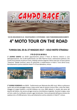 4° Moto Tour on the Road