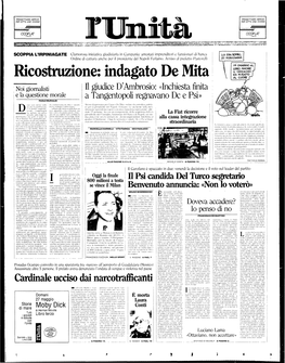 Ricostruzione: Indagato De Mita