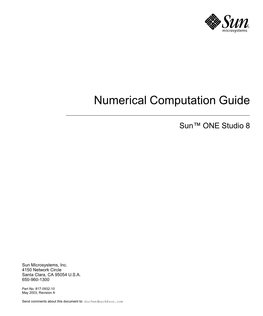 Numerical Computation Guide