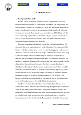 A Study of the Narrative Structure in Dan Brown's the Da Vinci Code As