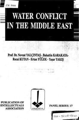 Water Conflict in the Middle East