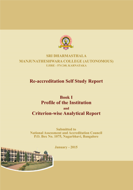 Book I-Profile of the Institution and Criterion-Wise Analytical Report