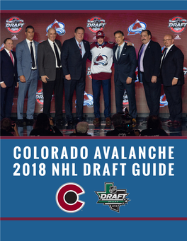 Colorado Avalanche 2018 Nhl Draft Guide Contents