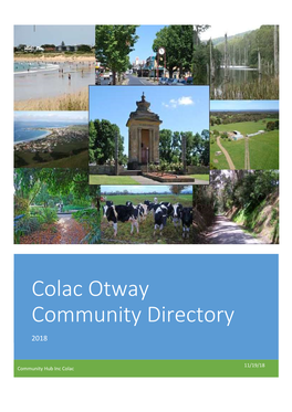 Colac Otway Community Directory 2018