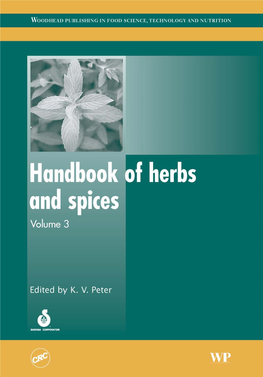 Handbook of Herbs and Spices Ii
