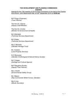 Approval of Minutes of the 1St Meeting of the Commission Held on the 12Th